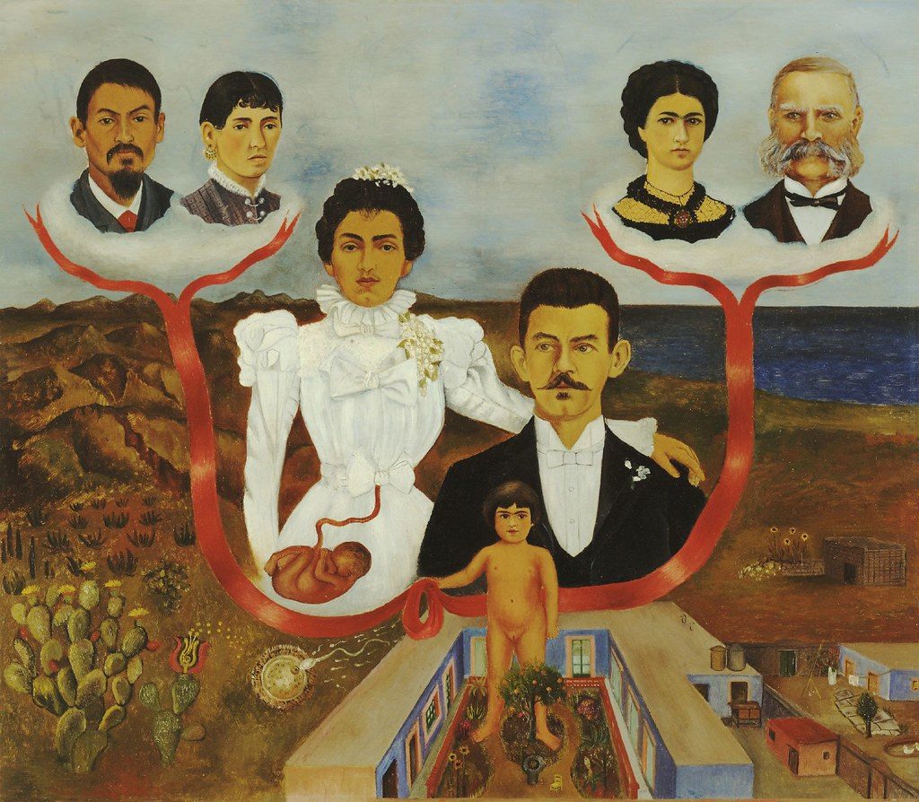 My Grandparents, Parents and I by Frida Kahlo