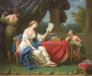 Penelope Reading A Letter From Odysseus by Lagrenee